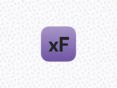 Icon for xFonts app background fonts icon ios ipad iphone letters pattern ui