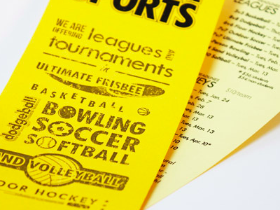 Intramural Cards cards icons print sports