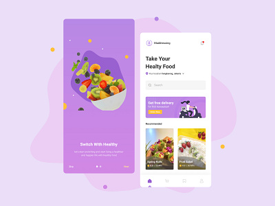Healthy Food App app design daily ui figma food food app healthy food mobile app product design prototype ui ui design