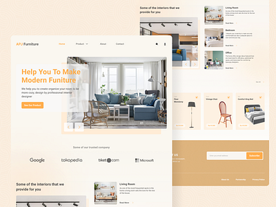 Furniture Website - Landing Page