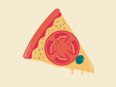 Pizza Time cheese pizza vector