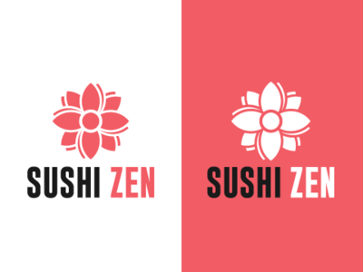 Sushi Zen branding design identity logo vector