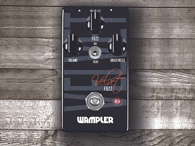 Velvet Fuzz guitar illustrator music pedal wampler