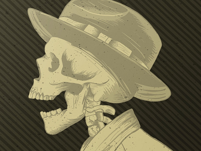 Skull with Hat hat illustator skeleton skull