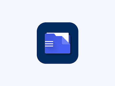 File Manager App Icon box cloud document dowloads drive file folder ios ipad iphone material music