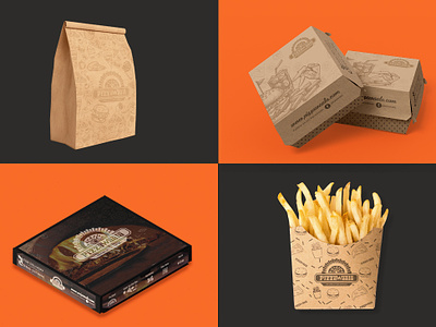 Pizzawaala Branding box branding burger box design fries box graphics hotel layout layoutdesign packagedesign packaging pizza pizza box restaurant