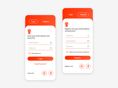 Daily UI Day 1 - Signup page login signup ui design