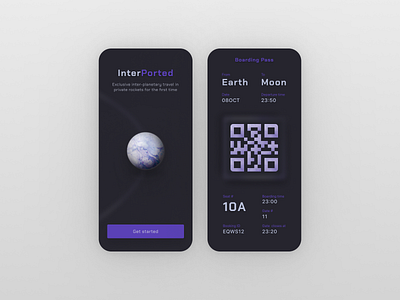 Daily UI Day 25 - Boarding Pass dailyui ui design