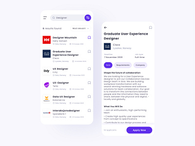 Daily UI Day 50 - Job listing