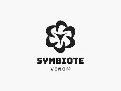 VENOM! abstract antivirus brand branding cube geometric hexagon icon logo logo design logodesign mark safety security shield spiderman symbiote symbol venom vpn