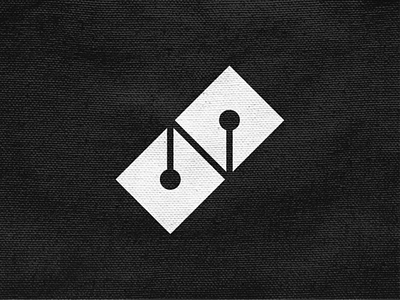 N Domino 36daysoftype brand branding domino geometric icon letter logo logo design logodesign mark monochrome monogram n negative space square symbol type