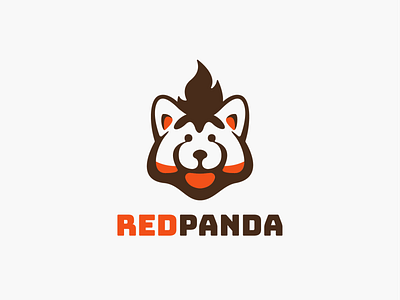 Red Panda! animal brand branding character cute fire forest hair icon illustration jungle logo logo design logodesign mark mascot panda red redpanda symbol