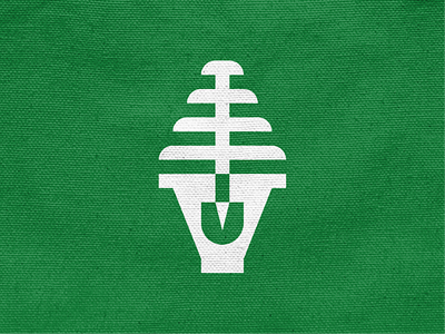 Plantify! brand branding for sale gardening geometric icon leaf logo logo design logodesign mark monochrome negative space plant planting shovel sketch symbol tree