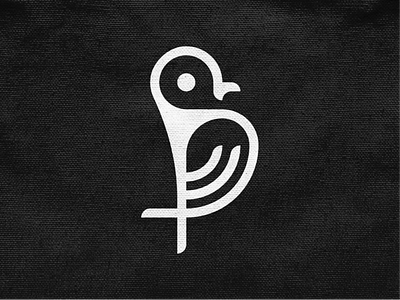 Birdy II bird brand branding geometric icon logo logo design logodesign mark monochrome nest symbol tweet wings