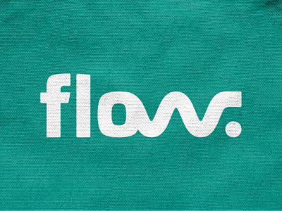 Flow! brand brand identity branding flow icon lettering logo logo design logodesign mark symbol wordmark