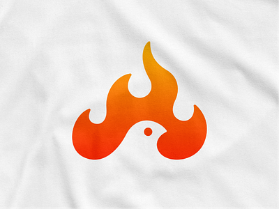 Fire bird! abstract animal bird brand branding burn dove fire flame hot icon illustration logo logo design logodesign mark nest phoenix pigeon symbol