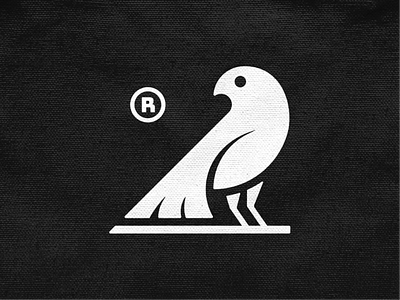 A bird mark! bird brand brand identity branding geometric icon illustration logo logo design logodesign logos mark monochrome nest sparrow symbol wings