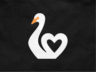 Love Swan! bird brand brand identity branding duck goose heart icon illustration logo logo design logodesign logos love mark swan symbol wing