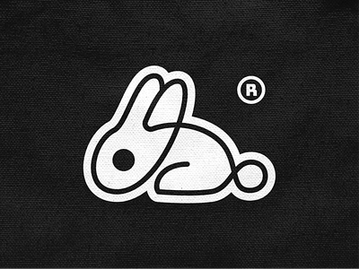 Monoline rabbit! animal brand brand identity branding cute icon illustration logo logo design logodesign logos mark minimal monochrome monoline rabbit stroke symbol