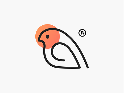 Monobird! abstract bird birds brand branding icon illustration logo logo design logodesign logos mark minimal monoline nest stroke sun symbol tweet wings