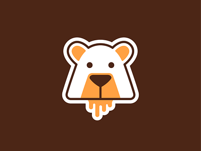 Honey Bear! animal bear brand brand identity branding forest geometric honey icon illustration koala logo logo design logodesign logos mark panda sweet symbol wild
