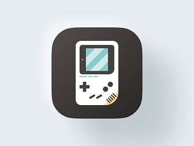 Gameboy! app art brand branding figma flat game gameboy gaming geometric icon illustration illustrator logo logo design mark nintendo screen symbol vector