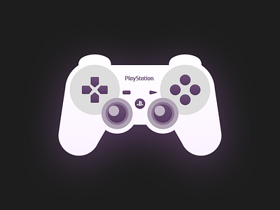 Playstation Controller! character console controller eyes figma flat flat art game gaming icon icons illustration illustrations joystick nintendo playstation sony ui ux vector