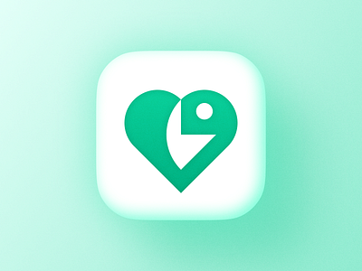 Parrot Heart icon! bigsur bird brand branding figma geometric green icon icons illustration ios iphone logo logo design logodesign mac mark parrot symbol wings