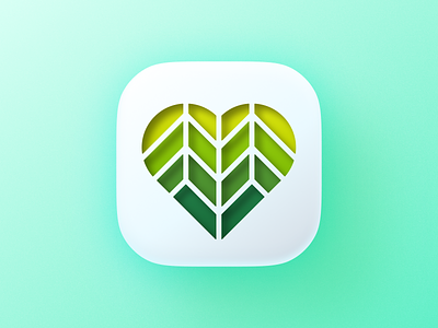 Bio Heart icon! big sur bio brand branding cutout green health heart icon ios leaf logo logo design logodesign love mark nature plant symbol tree