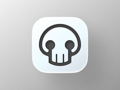 Skull icon! app big sur bones brand branding character geometric halloween head icon icons illustration ios logo logo design logodesign mark skeleton skull symbol