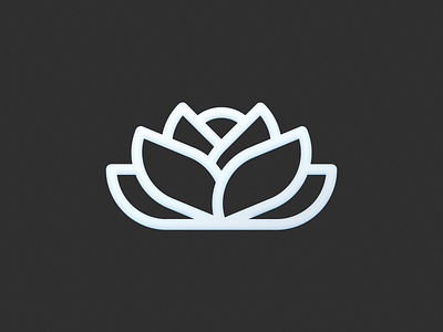 Lotus! brand brand identity branding flower geometric icon illustration leaf leaves logo logo design logodesign lotus mark monoline plant rose symbol visual identity