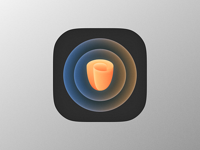 Orange Rose icon! app big sur brand branding flower geometric gradient icon ios logo logo design logodesign mark orange rose symbol