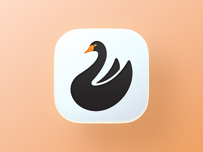Goose icon! animal app big sur bird brand brand identity branding duck goose icon illustration ios logo logo design logodesign mac mark swan symbol wings