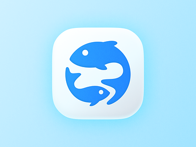 Fish icon! app aqua aquatic big sur brand brand identity branding branding design fish icon illustration ios logo logo design logodesign marine mark sea symbol tuna