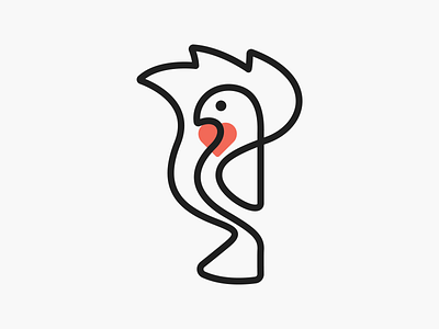 Monoline flame bird! bird brand brand identity branding branding design fire flame heart icon illustration lineart logo logo design logodesign love mark minimal monoline symbol wings