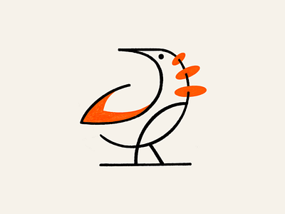 Abstract Monoline bird! abstract app birds brand brand design brand identity branding icon illustration lineart logo logo design mark minimal monoline nest parrot symbol web