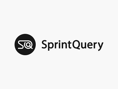 SprintQuery! brand brand guidelines brand identity branding firm icon letter logo logo design logotype mark monogram q s search seo seo logo sq symbol type