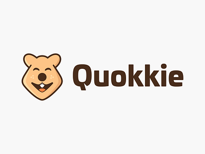 Quokkie! animal australia bear brand brand identity branding branding design character happy icon illustration logo logo design mark mascot playful quokka quokkie symbol visual identity