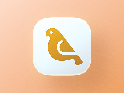 Golden Dove! app big sur bird brand brand identity branding branding design dove gold golden icon illustration ios logo logo design mark symbol