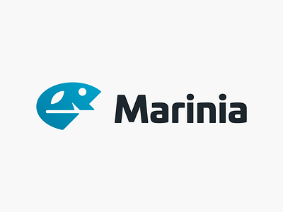 Marinia! brand brand identity branding design fish icon identity illustration logo logo design logo designer logos marine mark sea symbol tuna visual identity