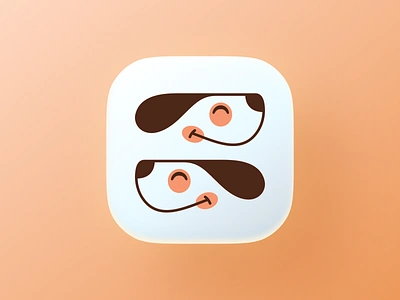 Puppies icon! app appstore art brand brand identity branding design dog icon illustration line logo logo design mark monoline pet puppies puppy symbol ui