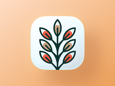 Pianta! app big sur brand brand identity branding icon illustration ios leaf leaves logo logo design mark plant rebrand redesign symbol tree ui wheat