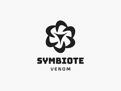 Venom Symbiote! alien brand brand identity branding cube icon illustration logo logo design mark notion polygon rebrand redesign saas space spiderman symbiote symbol venom