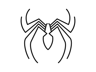 Spider-Man Logo #4 art brand brand identity branding icon illustration lineart logo logo design mark marvel minimal monoline rebrand redesign spider spiderman symbol web widow