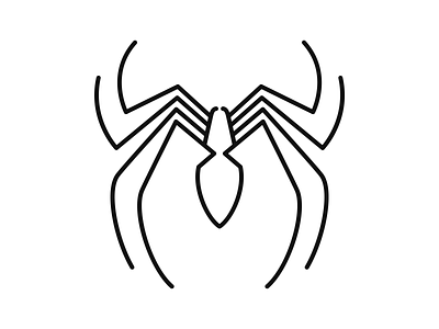 Spider-Man Logo #4 art brand brand identity branding icon illustration lineart logo logo design mark marvel minimal monoline rebrand redesign spider spiderman symbol web widow