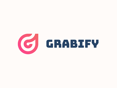 Grabify! app brand brand identity branding g grab grabify icon letter lettermark logo logo design mark rebrand redesign saas startup symbol type web