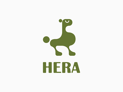 Hera! animal brand brand identity branding chiwawa dog hera icon illustration lama logo logo design mark paw pet rebrand redesign symbol