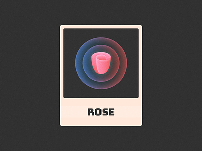 Rose! brand brand identity branding figma flower glow gradient grain icon illustration logo logo design mark pink poster red rose symbol texture vintage