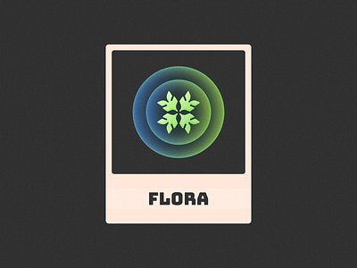 Flora! brand branding figma flora flower fox glow grain green icon illustration leaf logo logo design mark noise plant rose symbol texture