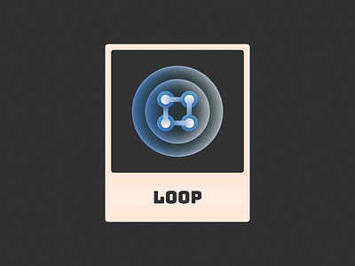 Loop 3d art brand branding card design figma glow gradient grain icon illustration logo logo design loop mark noise poster symbol texture